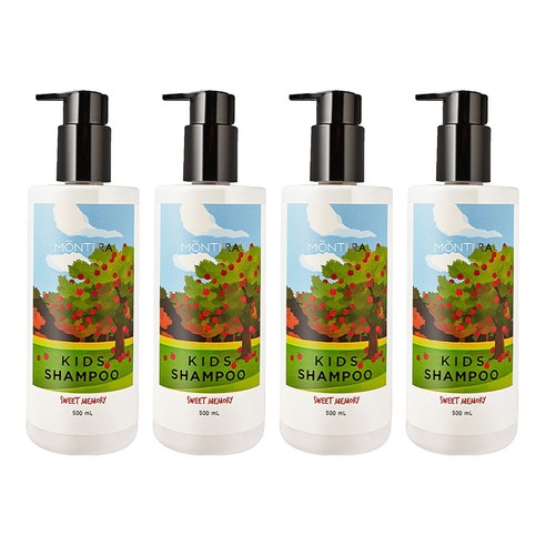 [몽프라]키즈 샴푸(500ml)-스윗메모리, 4개, 500ml