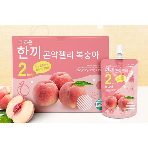 더존건강 더조은 한끼곤약젤리 복숭아, 150ml, 1박스