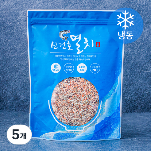 신건호멸치 밥새우 섞인 멸치 후리가케 볶음용 (냉동), 5개, 150g