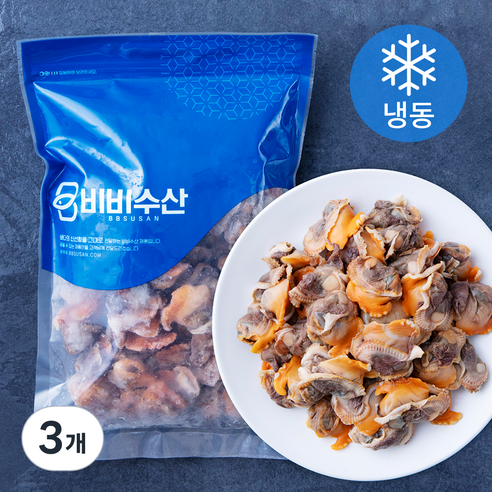 비비수산 국내산 피꼬막살 (냉동), 800g, 3개