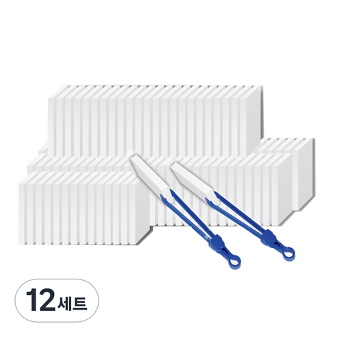 바스프 매직블럭 클리너 소형 50p + 집게 본품, 12세트