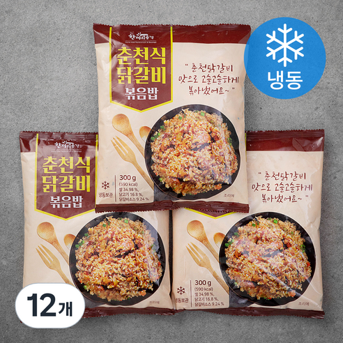 한품 춘천식닭갈비볶음밥(냉동), 300g, 12개