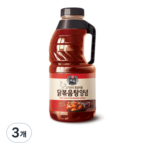 백설 닭볶음탕 양념, 2.4kg, 3개