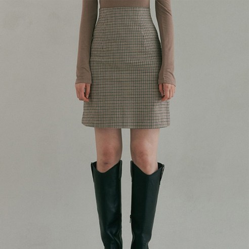 리올그 NOS CHECK MINI SKIRT 미니스커트
