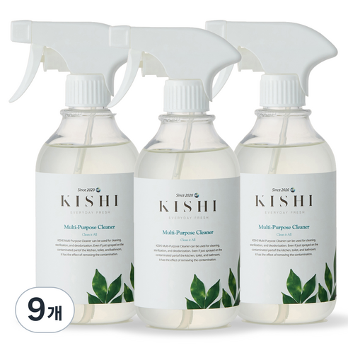 키쉬 프리미엄 다목적 크리너, 300ml, 9개