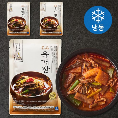 원할머니 명품 육개장 (냉동), 3팩, 600g