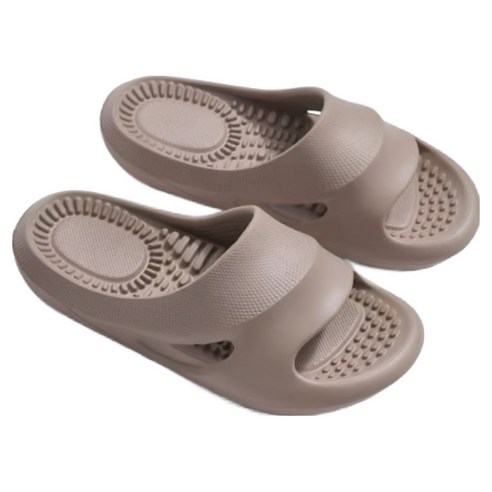 보니토리 발마사지 곡선 지압슬리퍼 240mm, 브라운, 1개