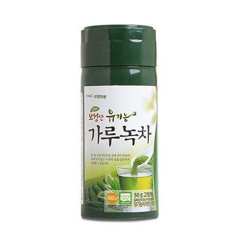 대한다업 보성산 유기농 가루녹차, 50g, 1개입, 3개