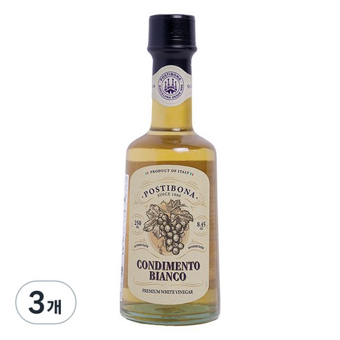 포스티보나 프리미엄 화이트 발사믹식초, 3개, 250ml