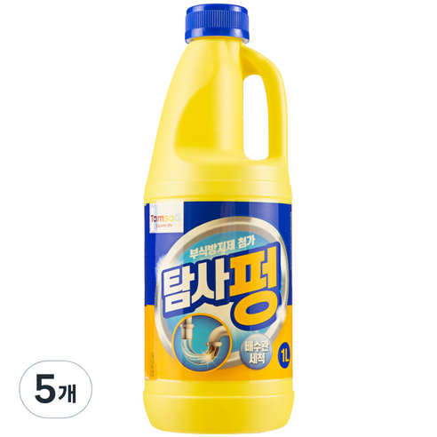 탐사 배수구 세정제, 1L, 5개