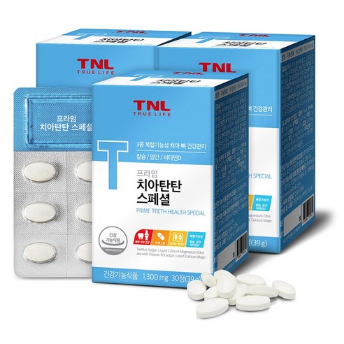 TNL 프라임 치아탄탄 스페셜, 30정, 3개입