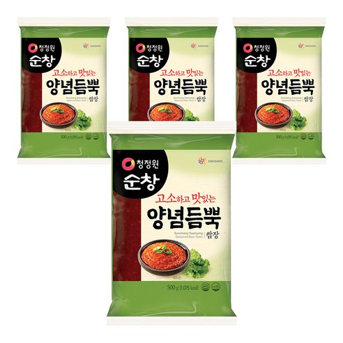 청정원순창 고소하고 맛있는 양념듬뿍 쌈장, 500g, 4개