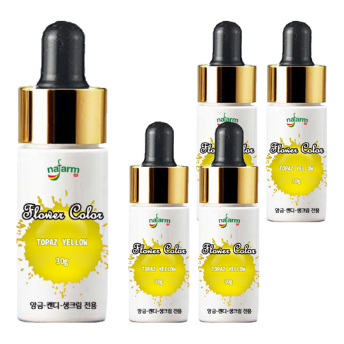 내팜 플라워 아이싱칼라, 30g, 5개