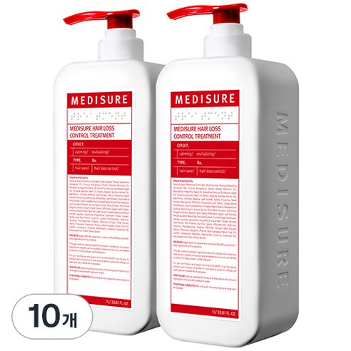 메디슈어 탈모증상완화 트리트먼트, 10개, 1L