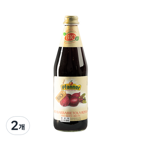 파너 유기농 비트루트 주스, 500ml, 2개