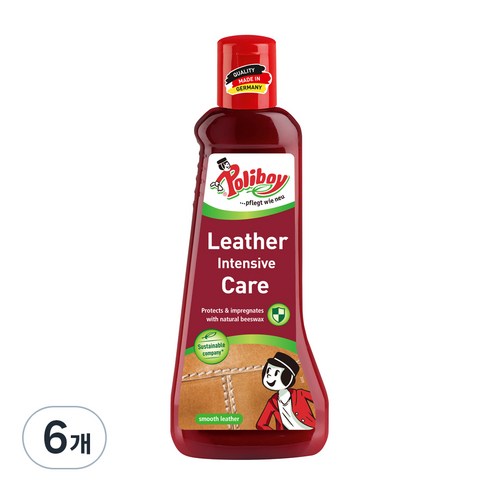 폴리보이 레더 인텐시브 케어 광택 영양공급 가죽 클리너, 200ml, 6개