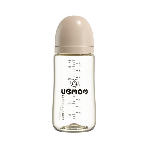 유비맘 유아용 PPSU 시그니처 노꼭지젖병 구름, 화이트, 200ml, 1개