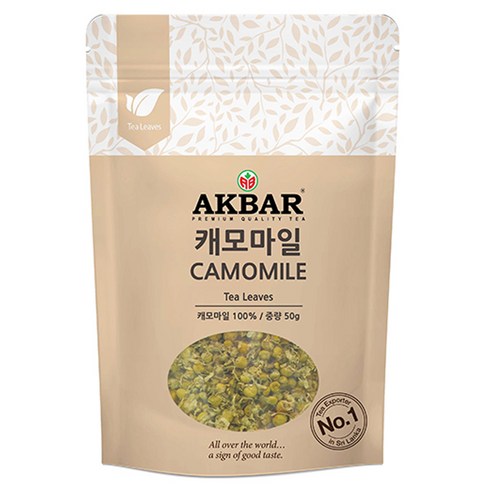 아크바 캐모마일 허브티 잎차, 50g, 1개입, 2개