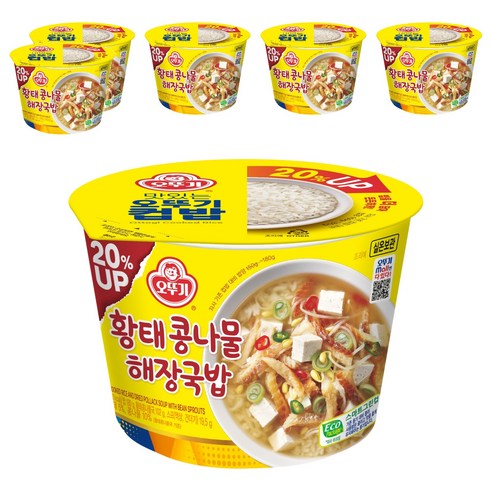 오뚜기 황태 콩나물해장국밥, 301.5g, 6개