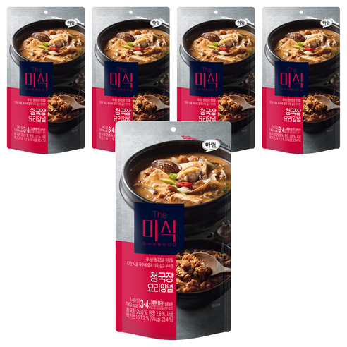 더미식 청국장 양념, 140g, 5개