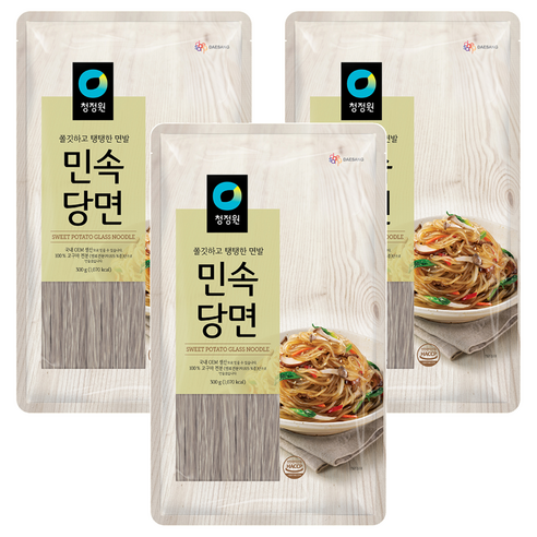 대상 청정원 민속 당면, 300g, 3개