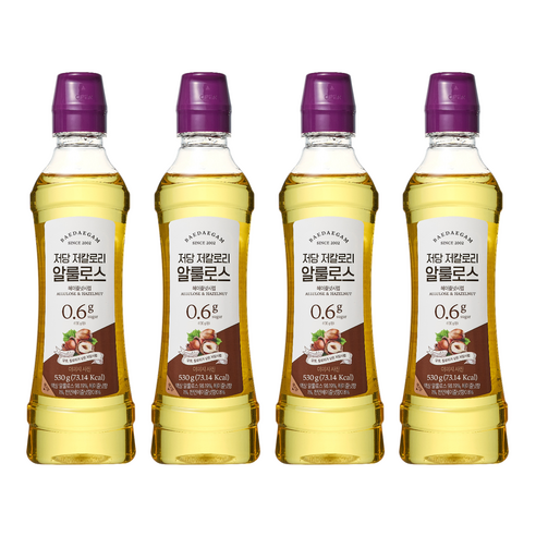배대감 저당 저칼로리 알룰로스 헤이즐넛, 530g, 4개