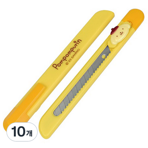 바이하츠 포켓 커터칼 소 P-PPCT, 폼폼푸린, 10개