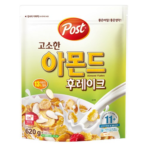 POST 아몬드 후레이크 1240g(620gX2개), 620g, 2개