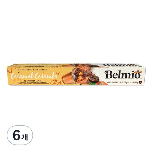 벨미오 카라멜 카람바 캡슐커피, 5.2g, 10개입, 6개