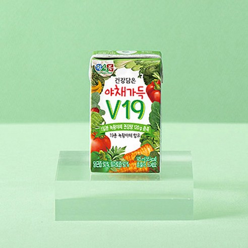 19가지 채소의 건강함을 간편하게, 정식품 건강담은 야채가득 V19