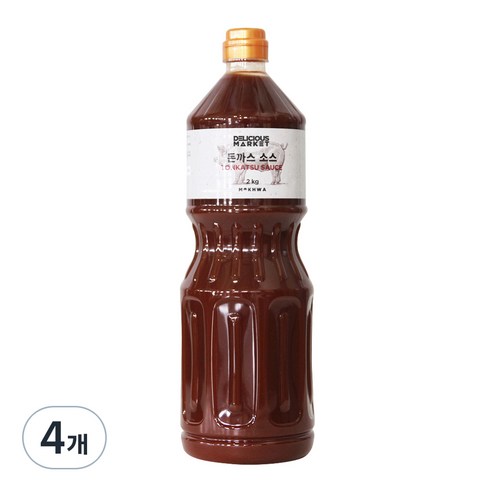 딜리셔스마켓 돈까스 소스, 2kg, 4개