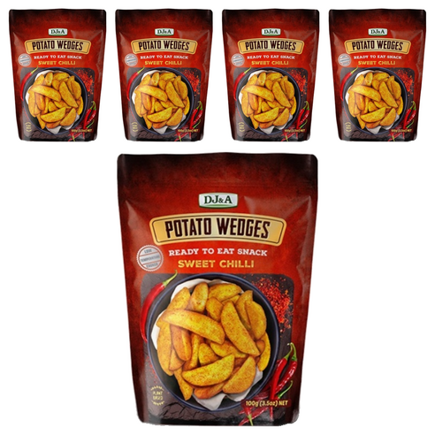 디제이앤에이 포테이토 웨지 스위트칠리, 100g, 5개