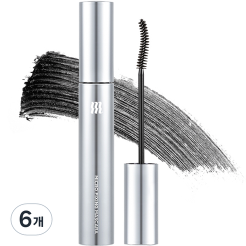 머지 마이크로 픽싱 롱 래쉬 마스카라 9ml, MM1 블랙, 6개