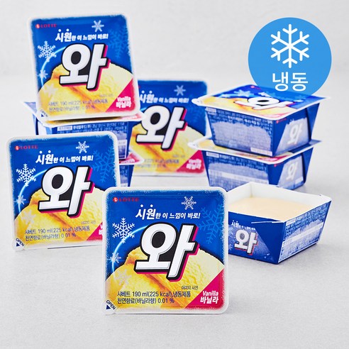 롯데 와 바닐라, 190ml, 1개입, 8개