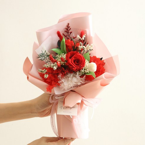 시들지 않는 아름다움, 뷰티풀데코센스 시들지 않는 생화 프리저브드 꽃다발