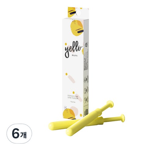 옐로하나 이너케어 여성청결제, 1.7g, 6개