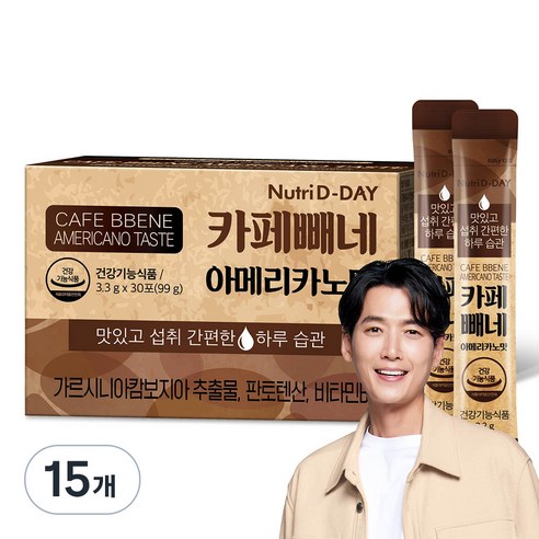 뉴트리디데이 카페빼네 아메리카노맛, 99g, 15개