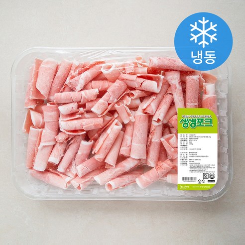 생생포크 대패 앞다리 불고기용 (냉동), 1kg, 1개