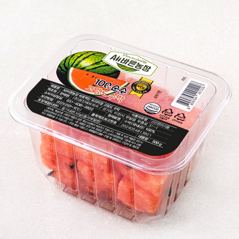 All바른농장 바로먹는 프리미엄 고당도 수박, 500g, 1팩