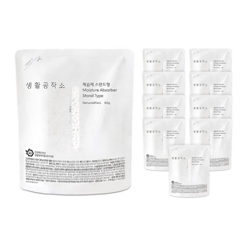 생활공작소 제습제 스탠드형 대용량 본품, 250g, 4개