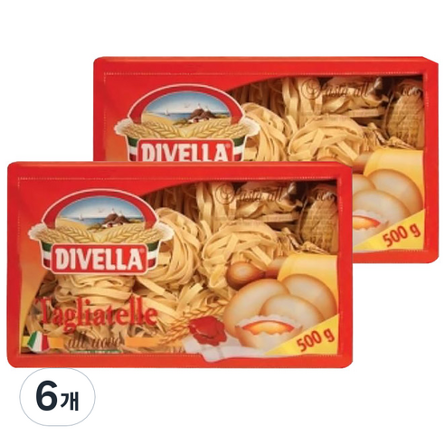 디벨라 딸리아뗄레 파스타, 500g, 6개