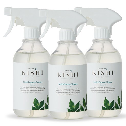 키쉬 프리미엄 다목적 크리너, 500ml, 3개