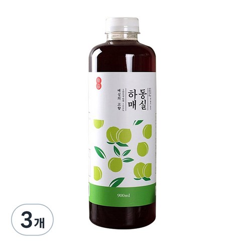 하동 매실원액, 900ml, 3개