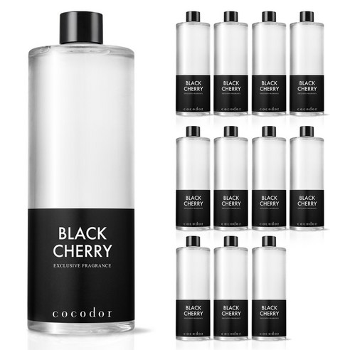 코코도르 블랙체리 디퓨저 리필액 12p, 500ml, 12개 
홈데코