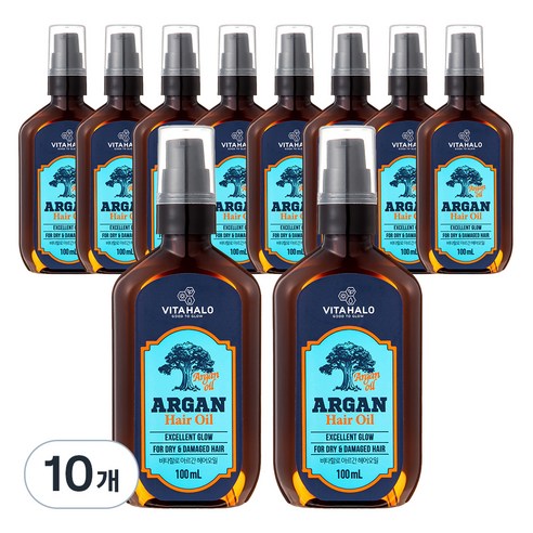 비타할로 헤어 아르간오일, 100ml, 10개