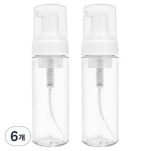 소낙소낙 깔끔보관 거품 용기 150ml, 투명, 6개