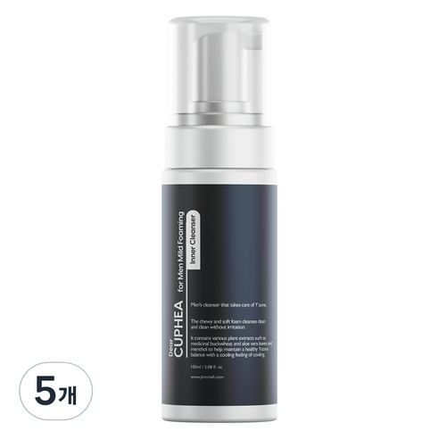 디어쿠페아 포 맨 마일드 포밍 이너 클렌저, 150ml, 5개