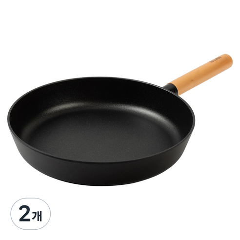 델라고 국산 우드 베이직 프라이팬, 2개, 28cm