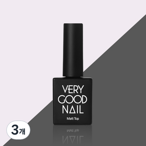 베리굿네일 매트 탑젤 10ml, 투명, 3개