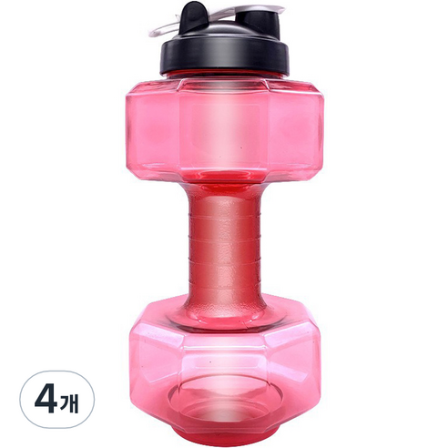 순잠 무게조절 물아령 워터 덤벨 2600ml 핑크, 4개